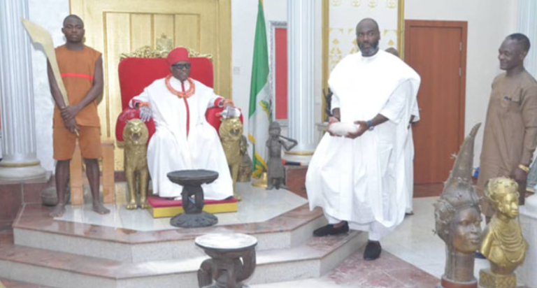 Looted Ancestral Stools Returned to the Oba of Benin